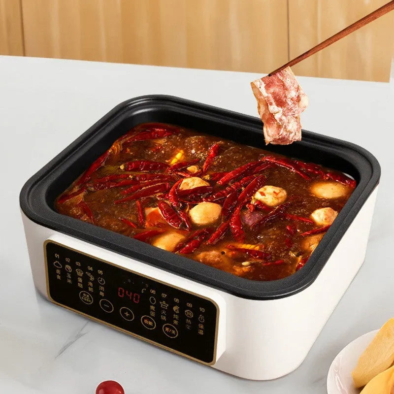 28LPC cooking integrated electric steamer with stainless steel rack showing 420x280x250mm dimensions