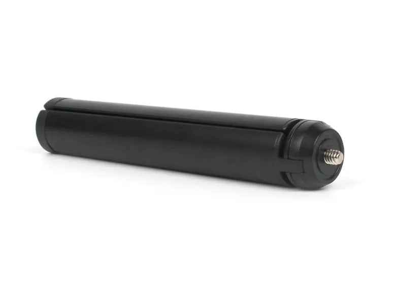 Black aluminium alloy tripod with smartphone mount and stabiliser for Apple iPhones