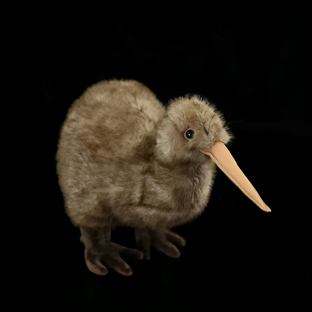 Kiwi plush toy 25cm tall and 13cm wide in pictured colour with chemical fibre and iron wire
