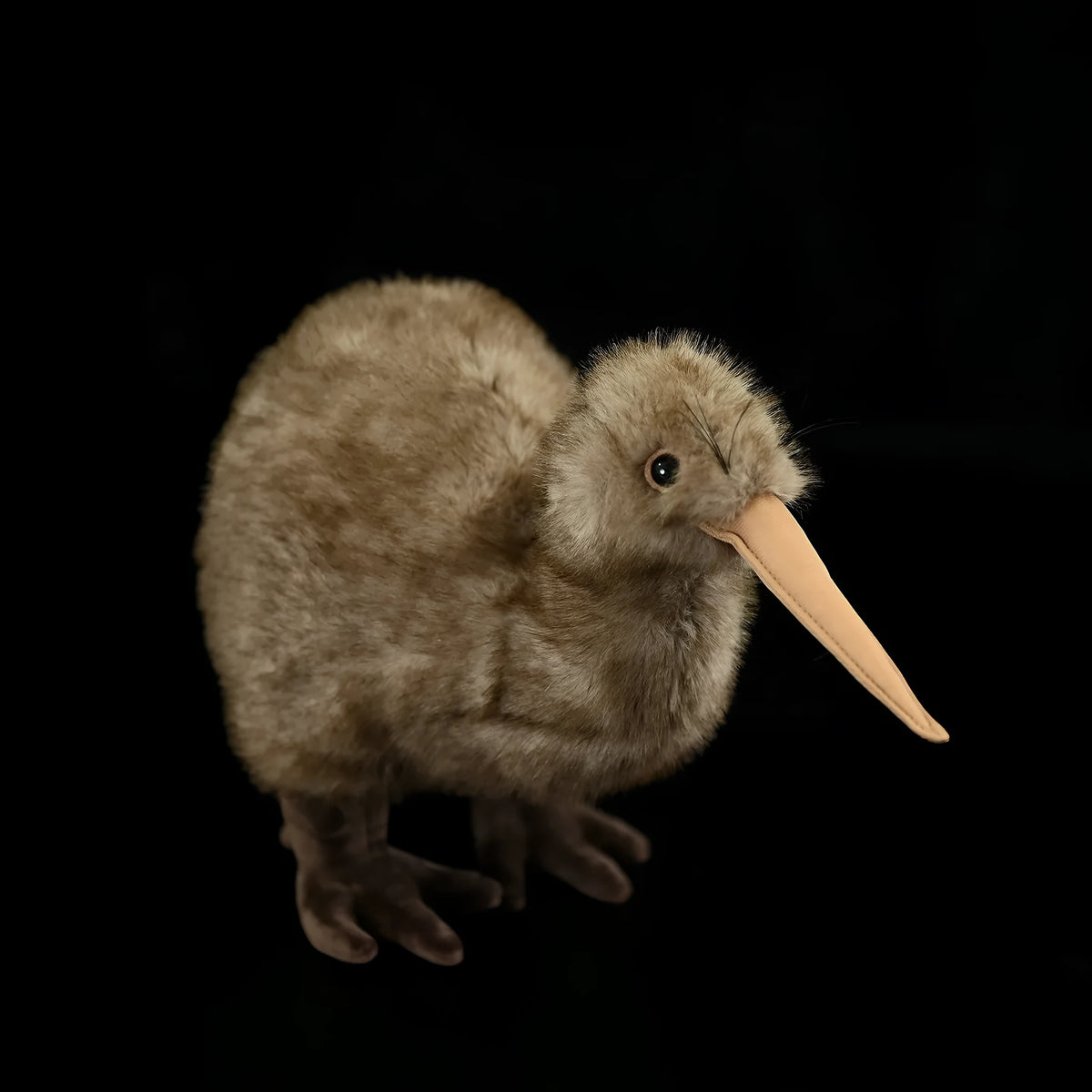 Kiwi plush toy 25cm tall and 13cm wide in pictured colour with chemical fibre and iron wire