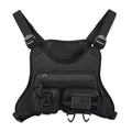 Oxford cloth chest bag for outdoor sports and riding in black, grey, and blue colours