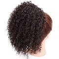 Women's African drawstring stretch small curly wig in 8 inch length with adjustable cap