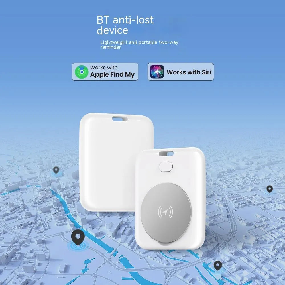 White ABS plastic pet tracking device with GPS functionality for Apple users