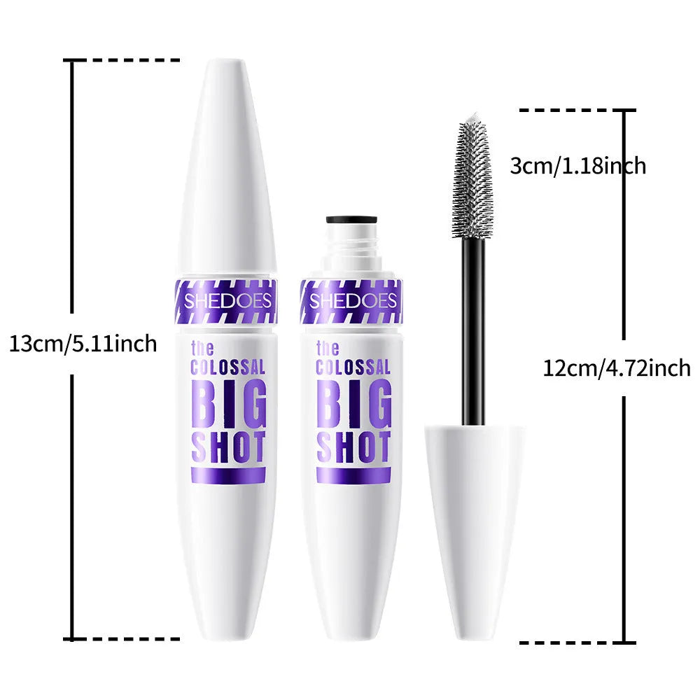 White waterproof mascara with 10ML sweat-proof quick-drying formula for lash shaping