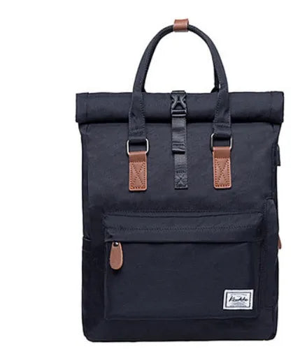 Casual polyester backpack under 20L capacity with black, dark grey and green colour options
