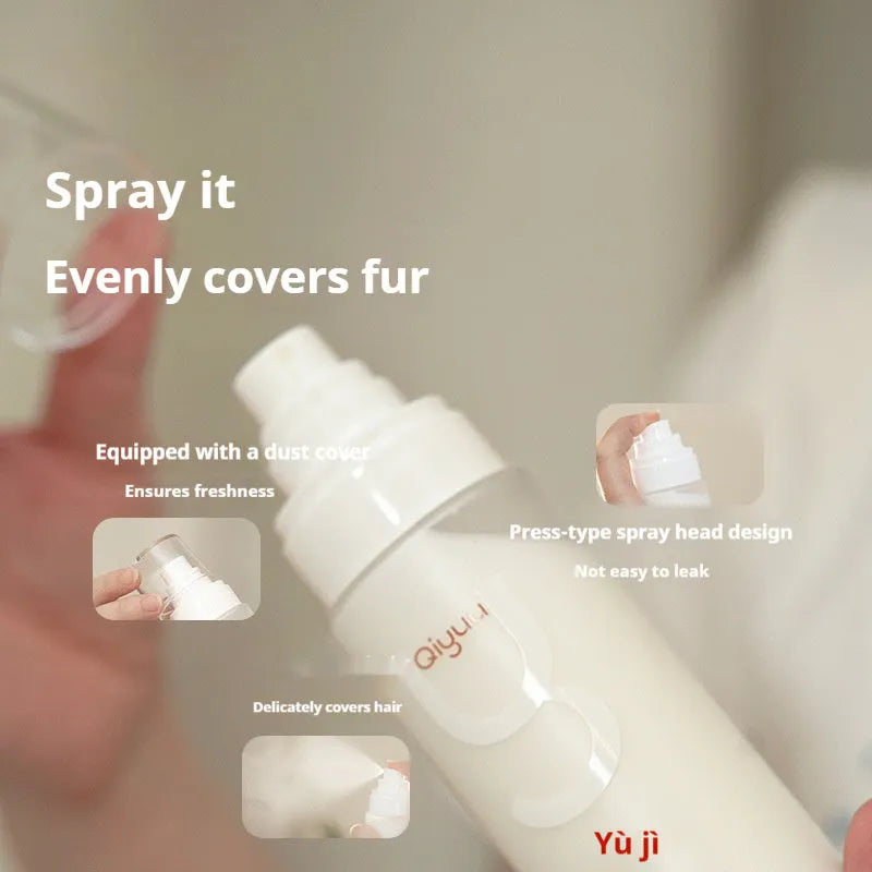 Protein spray bottle for dogs and cats, 120ml wash-free grooming mist for long hair and open knots