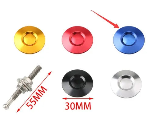 30mm aluminium alloy engine cover lock with iron screw for universal vehicle fit