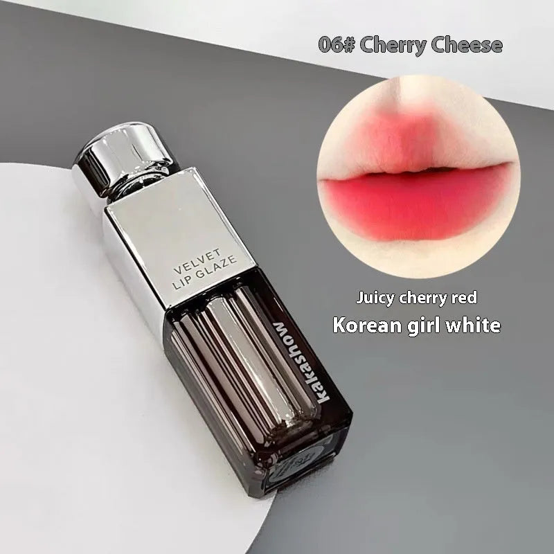 Kakashow lock colour velvet lip paint matte soft mist lipstick in six shade options