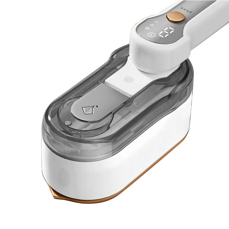 Gray handheld garment steamer pressing machine with 1200W power and aluminium lining