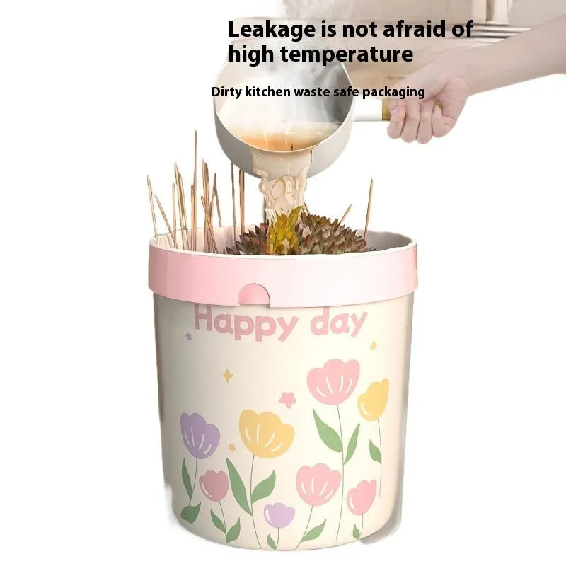 Pink argy wormwood mosquito repellent garbage bags with drawstring closure