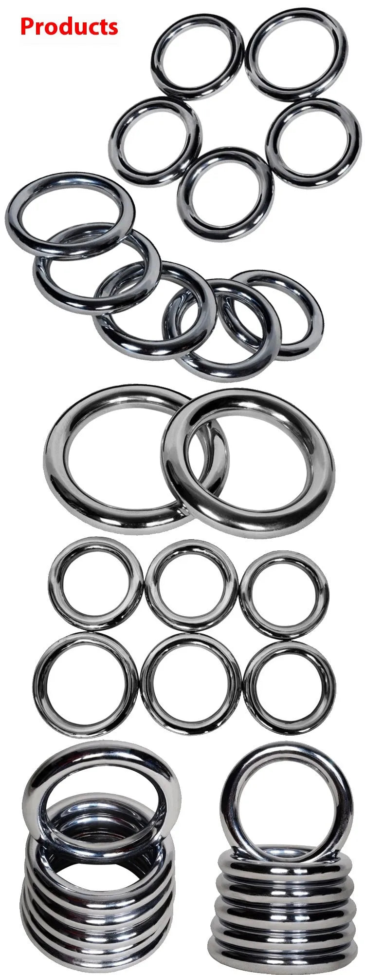 Silver Wing Chun steel training ring for martial arts forearm conditioning