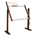 Vertical solid wood desktop cross stitch frame with height adjustment mechanism