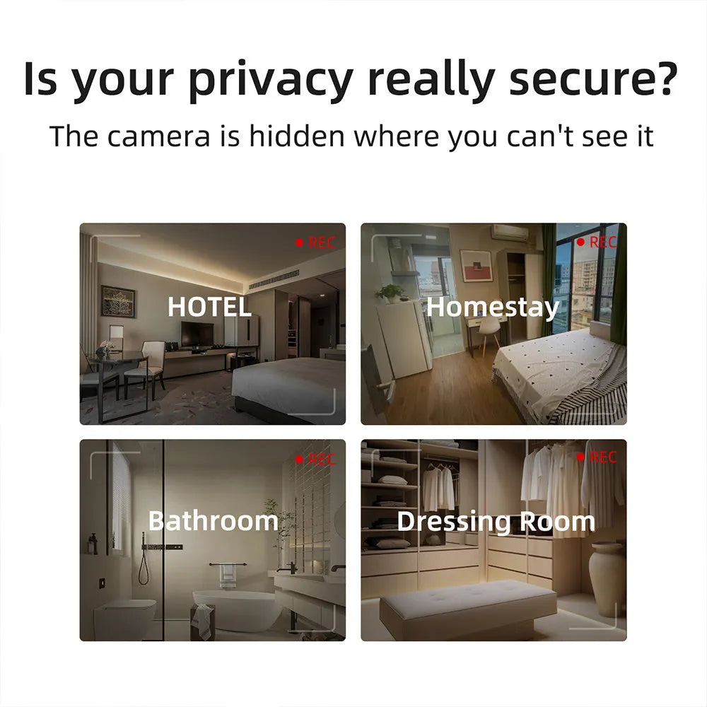 Compact infrared camera detector with 5 metre range for privacy protection