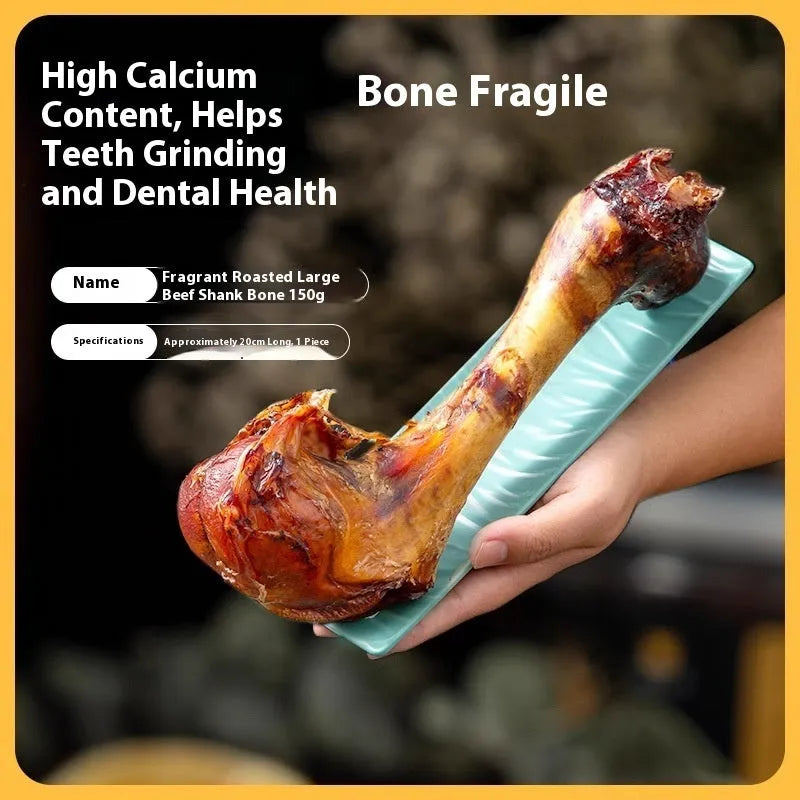 Large puppy dental chew stick with ox bone flavour for molar cleaning and training