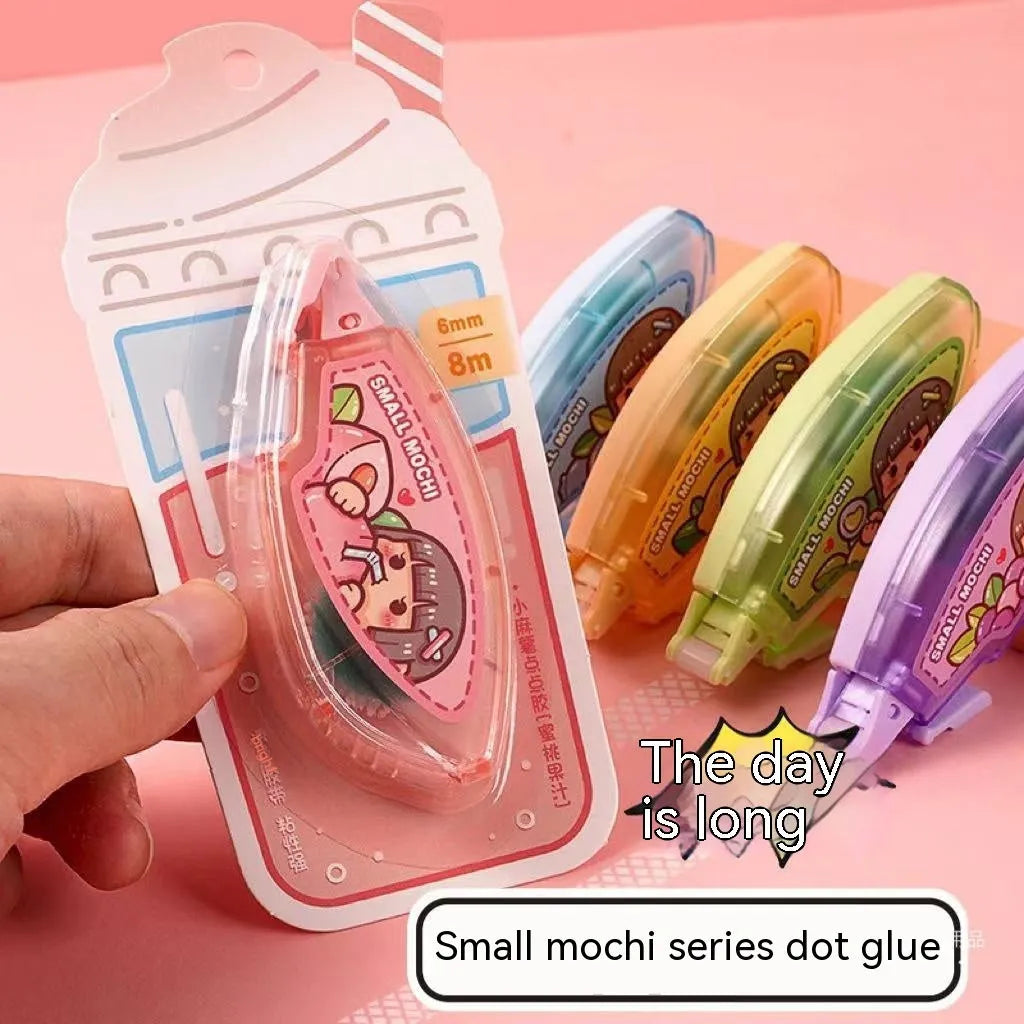 Hand Account dotting glue in peach juice colour, high viscosity double-sided adhesive for crafts