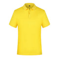 Summer lapel T-shirt, short sleeve polyester blend casual top with slit, multiple colours, S to 4XL