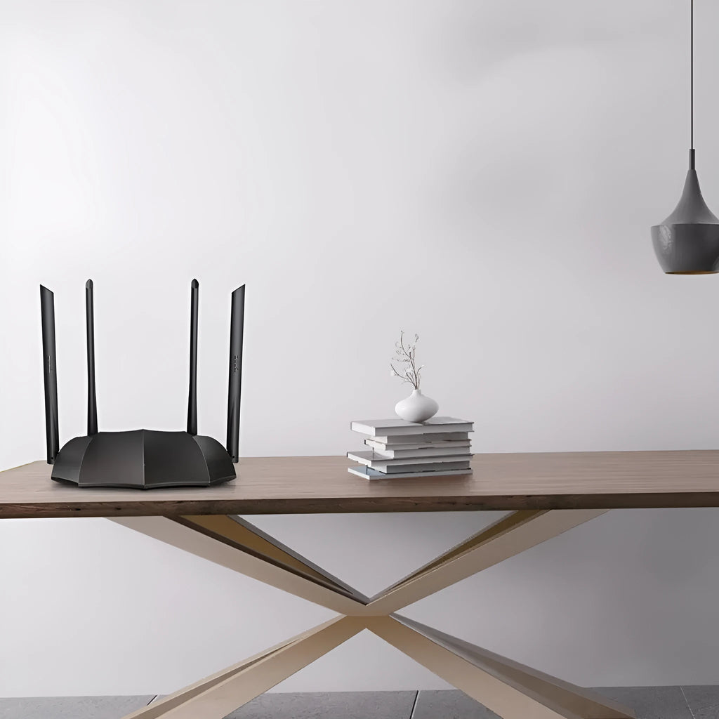 Dual-band wireless router with gigabit ports and 5G connectivity for home networks