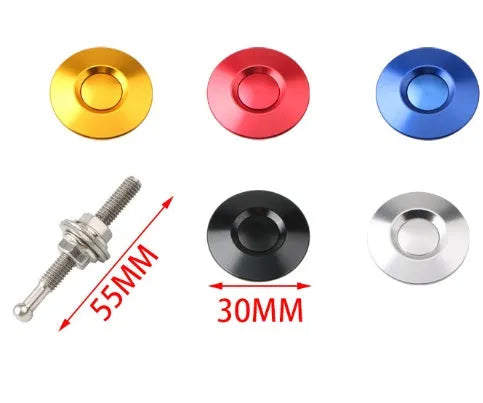 30mm aluminium alloy engine cover lock with iron screw for universal vehicle fit