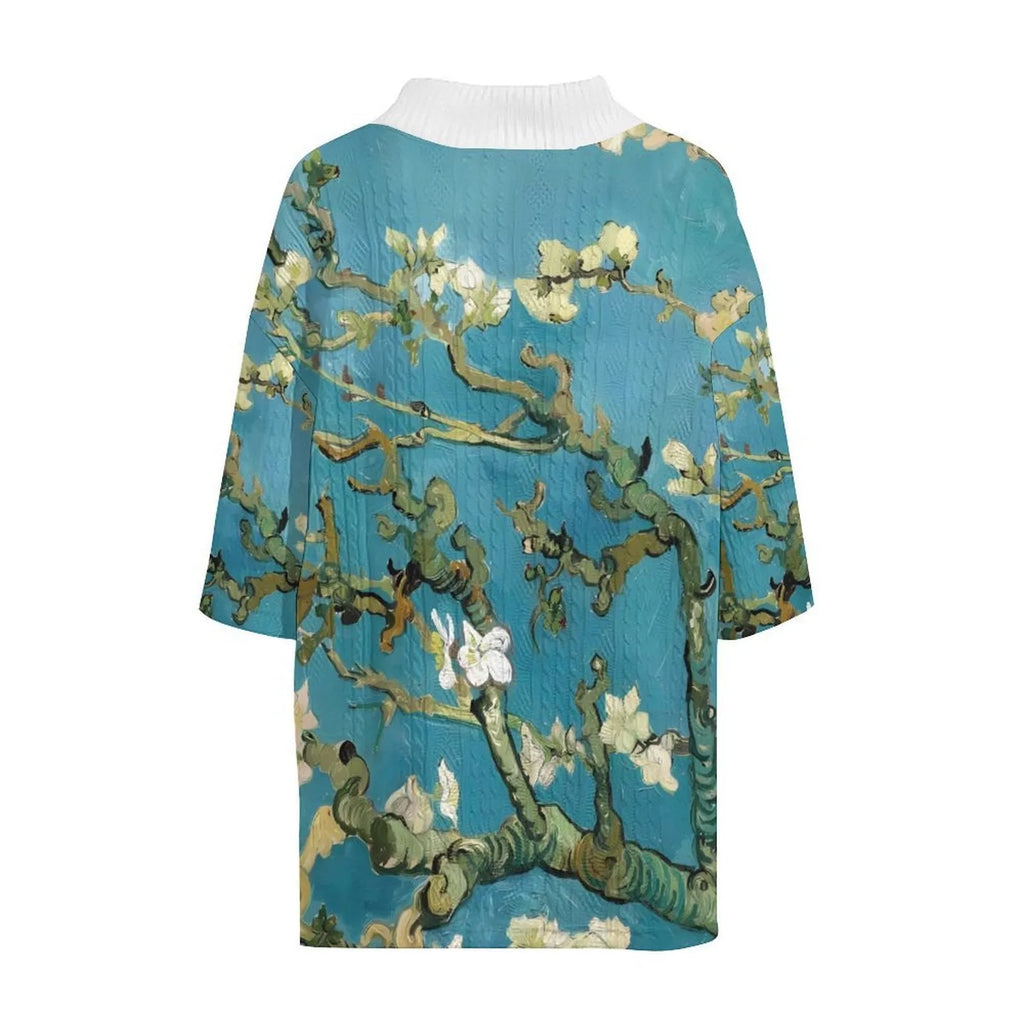 Men's peacock blue knitted shorts and matching T-shirt set laid flat showing complete leisure outfit