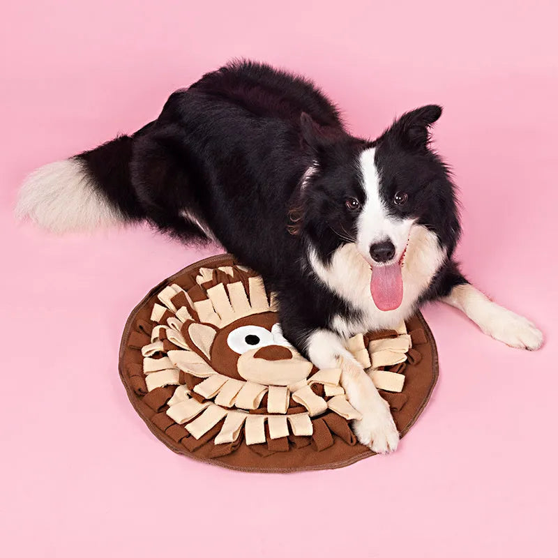 50 x 50cm polar fleece snuffle mat for dogs and cats, interactive foraging and training pad