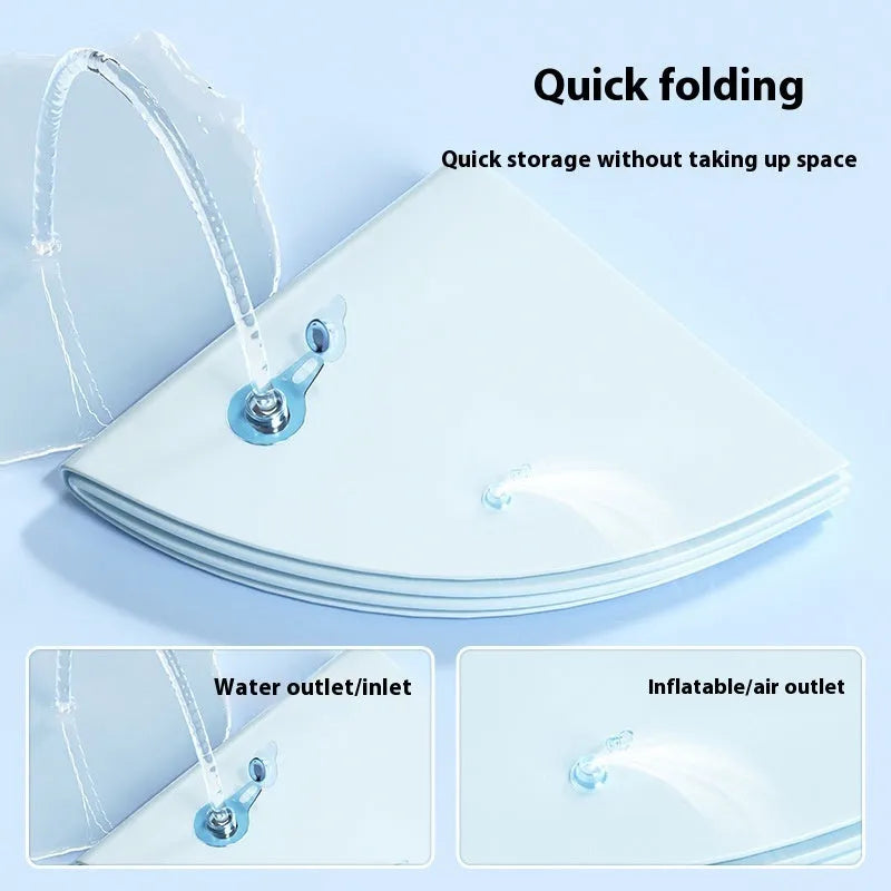 PVC inflatable water cooling cushion for pets showing marine design themes