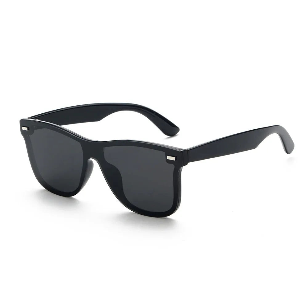 Polarised sunglasses in sand black frame with grey lens for outdoor sports and driving.