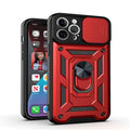 Sergeant sliding window magnetic bracket mobile phone case for iPhone in multiple colour options