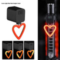 Bicycle tail light with flowing water illumination pattern for seat tube or saddle mounting