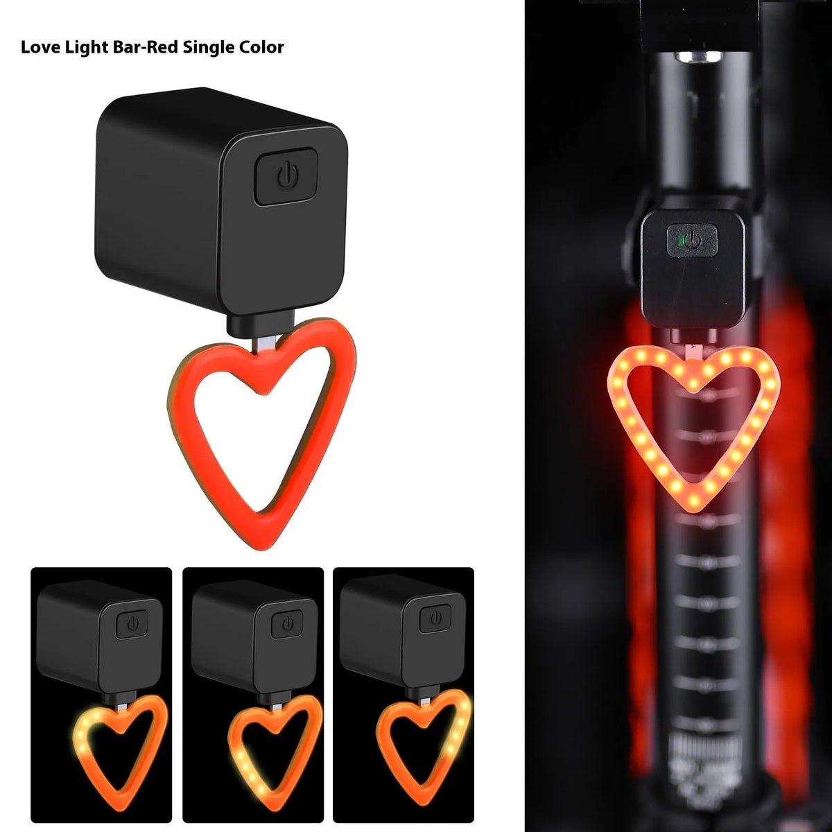 Bicycle tail light with flowing water illumination pattern for seat tube or saddle mounting