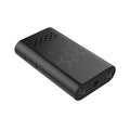 Black indoor WiFi security camera with 1080p HD video for mobile phone monitoring