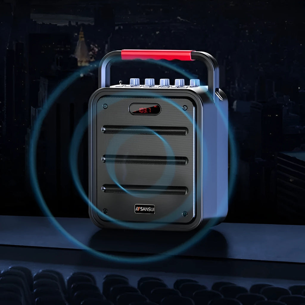 Portable 40W subwoofer speaker with lithium battery, 4-inch or 6.5-inch size, for karaoke and square dance
