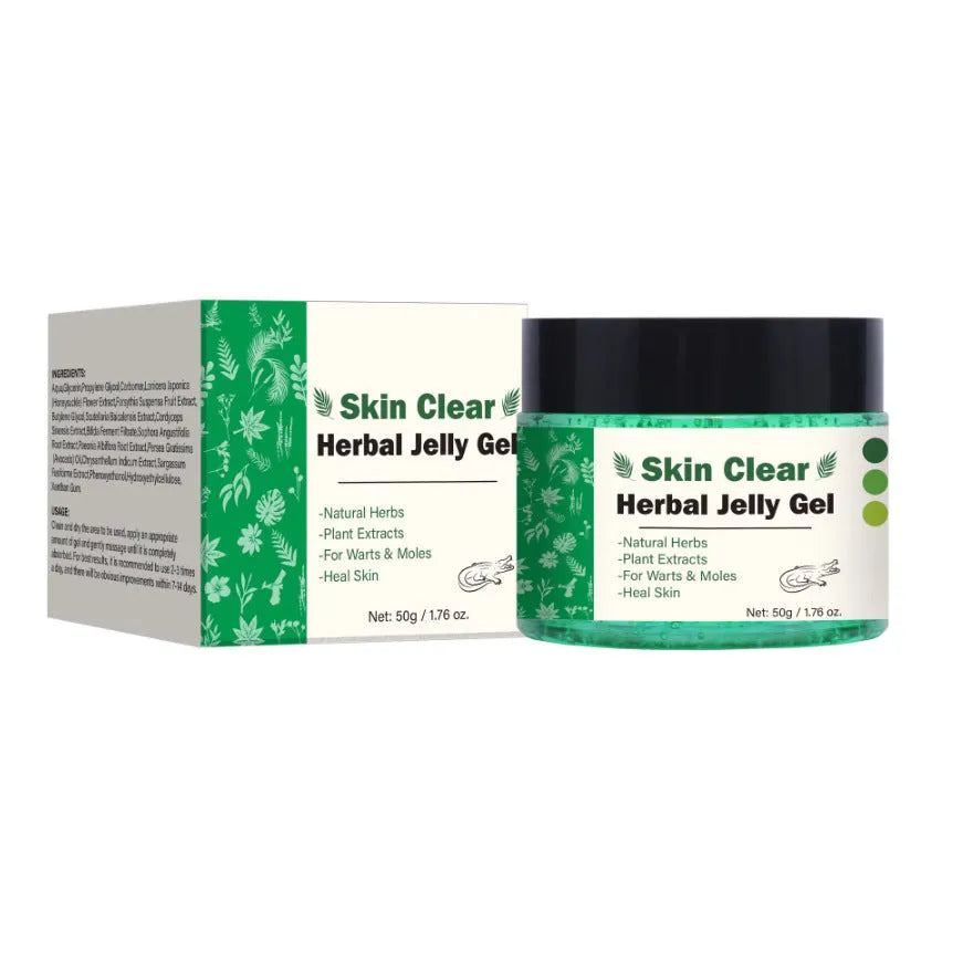 Clear herbal gel in 50g tube for body care appliance skincare use