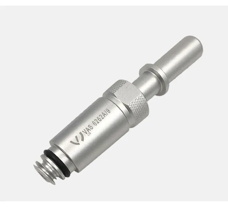 Silver metal VAS6262-9 transmission refueling joint for VW Audi vehicles.