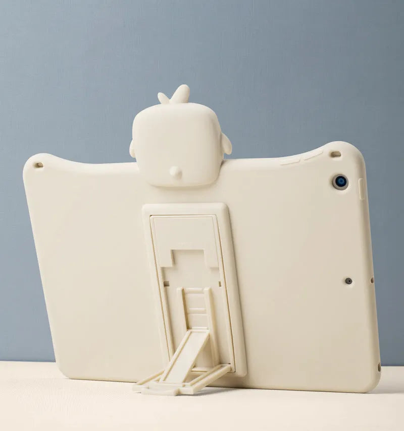 Cute backpack chicken silicone tablet cover for children compatible with Apple iPad models
