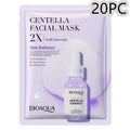 Collagen face mask sheet in sachet with 30g collagen, hyaluronic acid, vitamin C or Centella Asiatica formula
