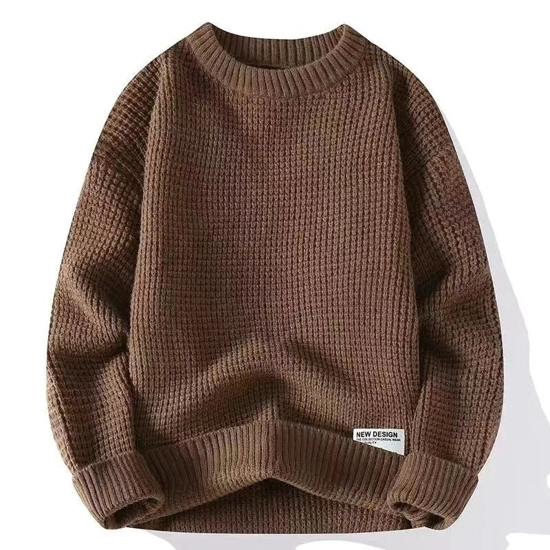 No pilling loose pullover sweater in modal rabbit fur, available in black, brown, dark khaki, gray, sizes M-3XL