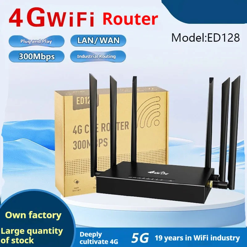 ED128 industrial iron box removable 4G 3G router unit with power adapter