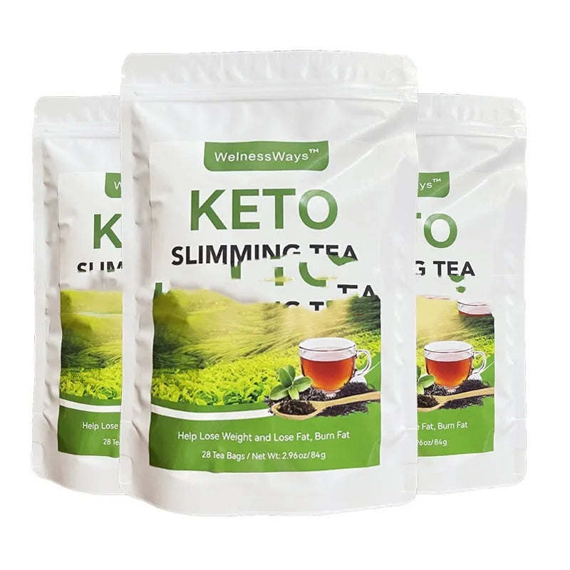 28 Day Slim Flat Tummy Tea programme with nine herbal tea blends including MACA energy and skin whitening collagen teas