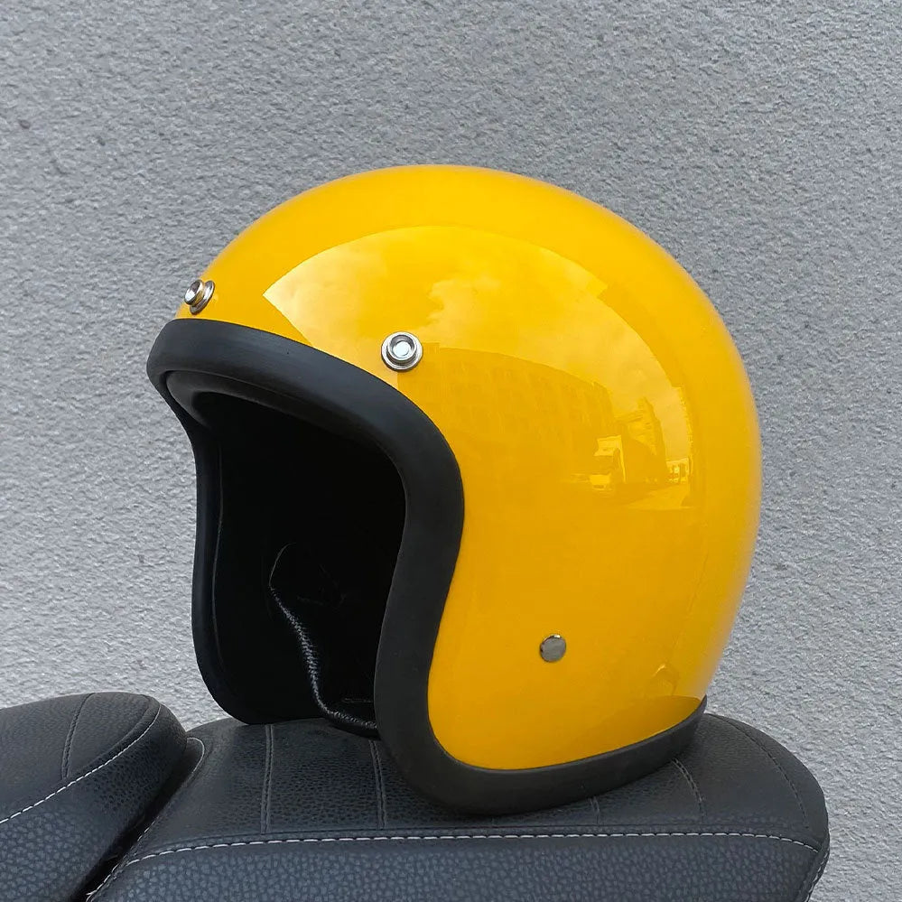 FRP fibreglass motorcycle half helmet shown in cement grey colour, suitable for electric bike commuting.