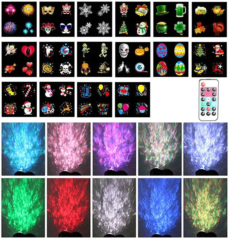 Outdoor waterproof double tube animated watermark light with IP65 rating and LED illumination