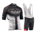 Cycling short-sleeved overalls in black mesh fabric with Lycra for summer riding