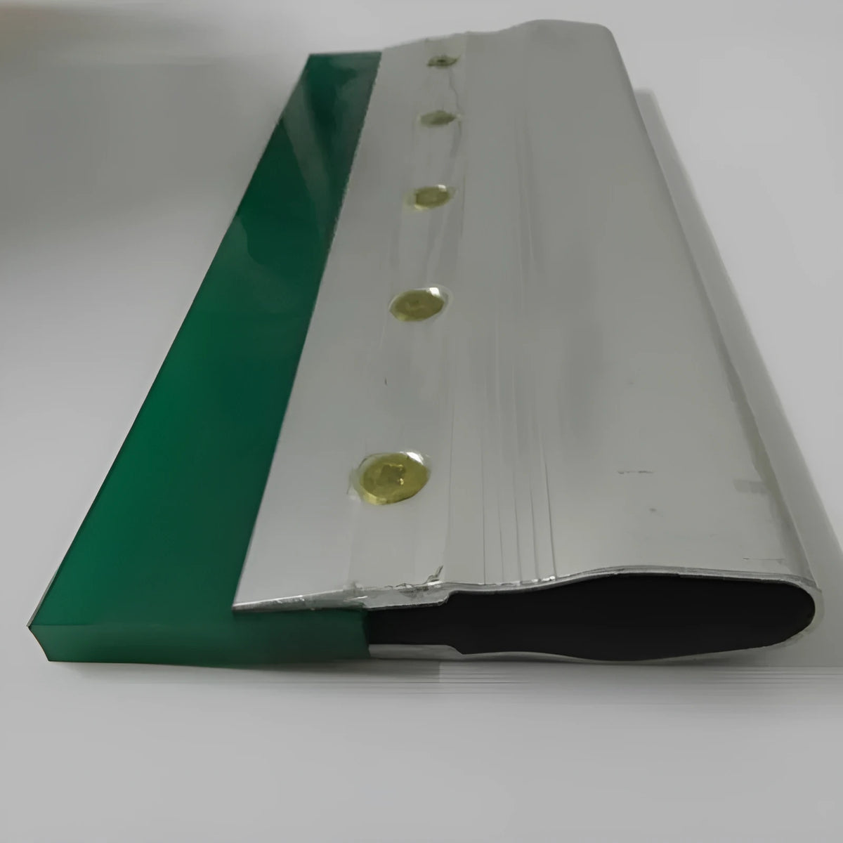 Green 50cm thickened aluminium alloy screen printing scratch handle on white background