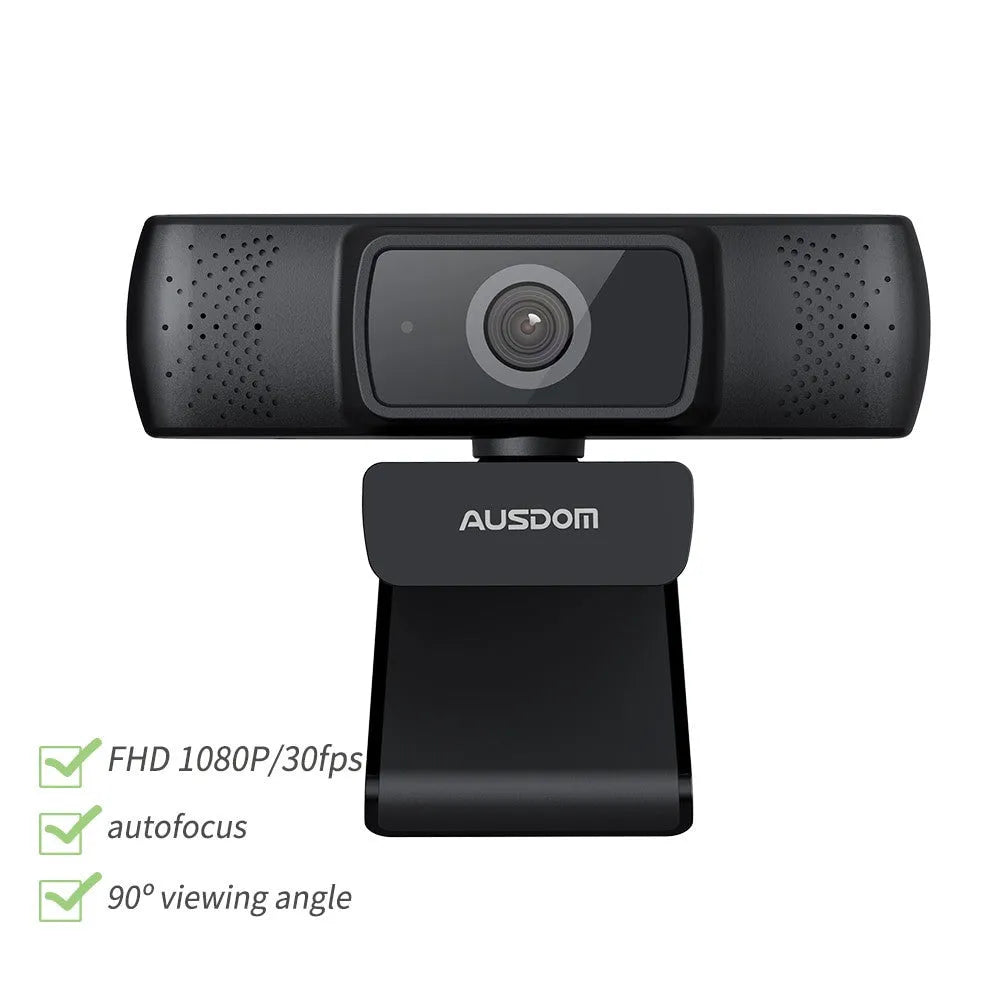 Black desktop teaching camera with microphone, 12MP CMOS sensor, wired connection, and small or large bracket.