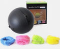 8cm electric pet toy ball with soft plush hood covering and plastic core, shown for interactive dog and cat play