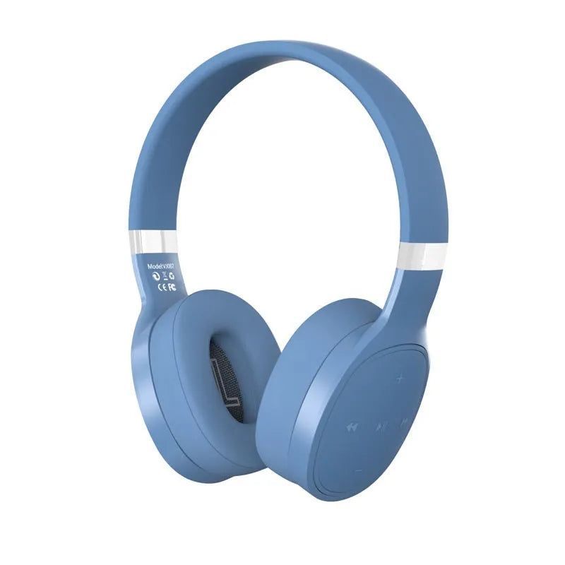 Folding wireless sports Bluetooth headset in black, white, grey, or blue colour with 40mm drivers