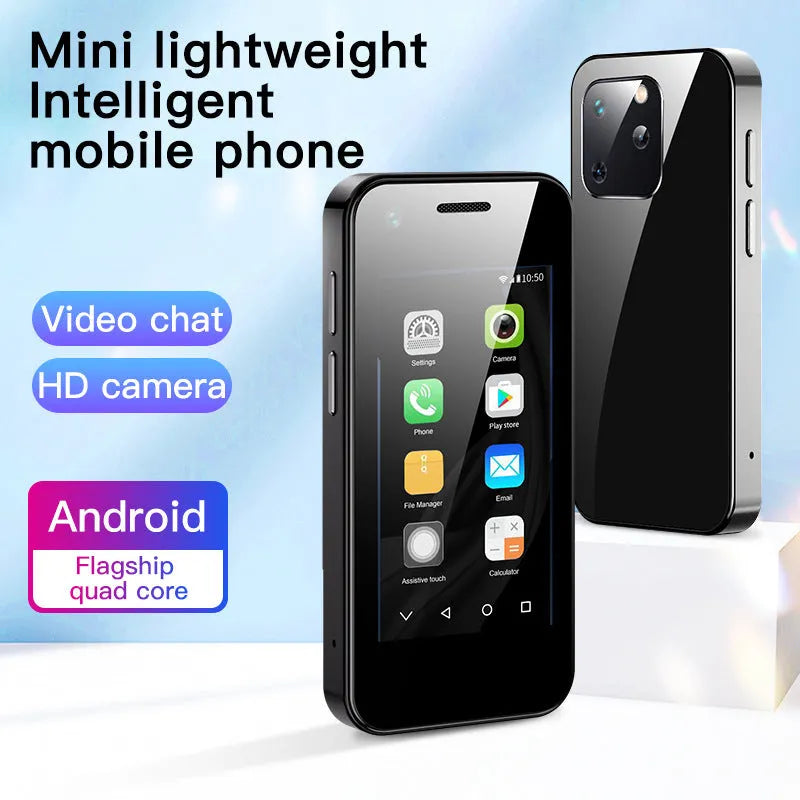 Compact Android smartphone with 2.5-inch screen in Phantom Night Black colour option