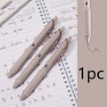 Macaron colour pressing gel pen with 0.5mm tip in smoked brown, powder, or white ink options