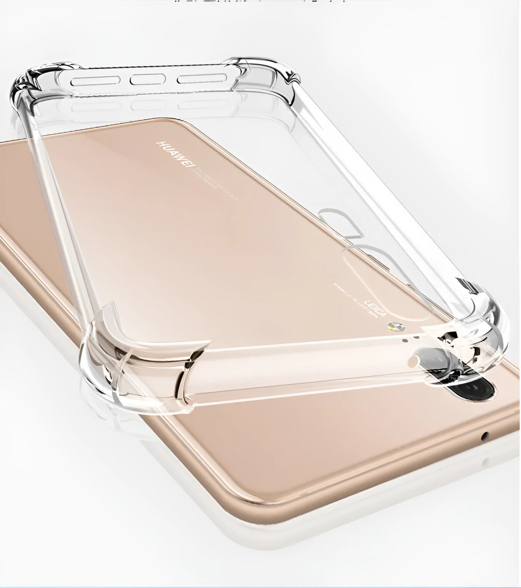 Transparent TPU phone case with airbag corners for Huawei P30