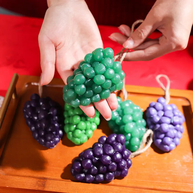 Purple and green 80g grape handmade soap bars for general cleansing