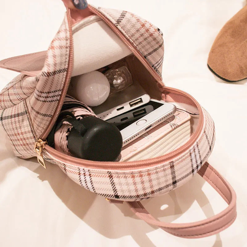 PU leather one shoulder diagonal phone bag shown in multiple colours: black, blue, brown, pink, red.
